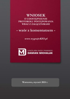 <strong>Wniosek o udostępnienie protokołu postępowania wraz z załącznikami (w tym ofertami konkurencji)</strong> – wzór z komentarzem